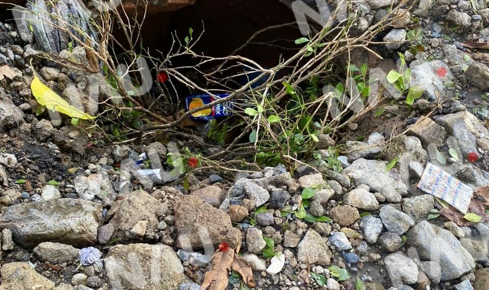 Cráter podría ocasionar un accidente frente a un jardín de niño en la colonia el Porvenir