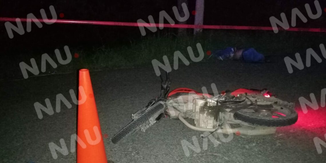 Muere motociclista en Huixtla.