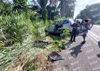 Vuelca otro vehículo en el libramiento