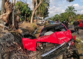 Tres lesionados deja accidente en la carrera a Puerto Madero