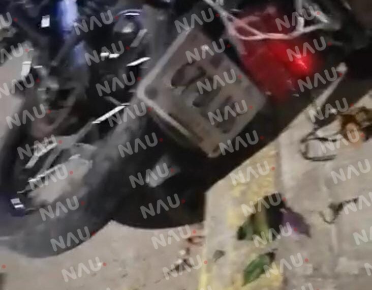 Casi se mata motociclista en la colonia Doroteo Arango