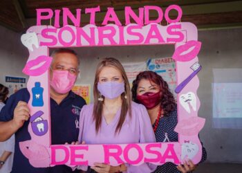 ROSY URBINA PONE EN MARCHA BRIGADA “PINTANDO SONRISAS DE ROSA”
