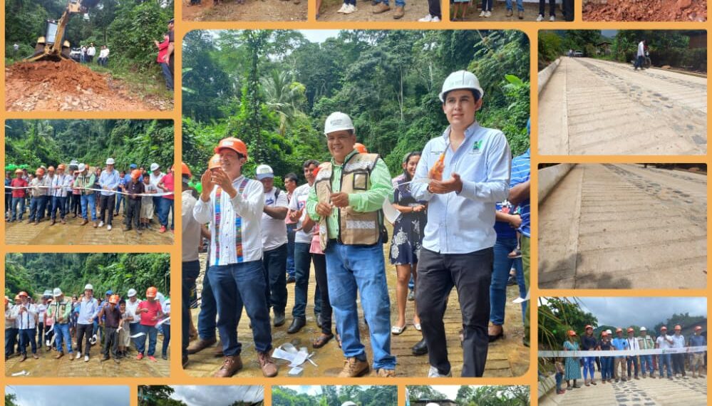 ALCALDE DE HUIXTLA DA BANDERAZOS DE INAUGURACION E INICIO DE OBRA EN COMUNIDADES EL TARRAL Y CANTÓN SAN JORGE