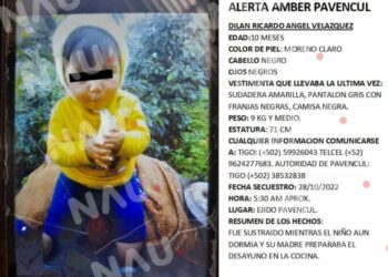 Localizan sin vida a niño de 10 meses en la zona alta de Pavencul