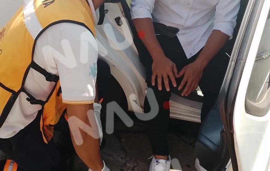 Motociclista lesionado al derrapar en una motocicleta