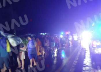 Policía Estatal de Tránsito en el sector de Pichucalco, colaboraron en el traslado de 200 niños del campamento adventista “Río de Janeiro”