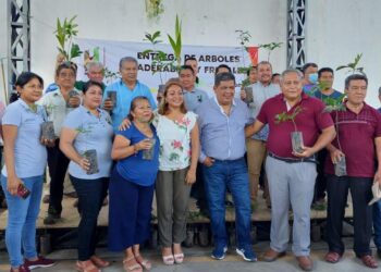 SE REALIZA LA ENTREGA DE ÁRBOLES MADERABLES Y FRUTALES A IGLESIAS EN HUIXTLA.