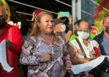 Sonia Eloina inaugura Bodega Aurrera de la plaza Ciudad Hidalgo.