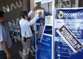 ESTACIONAMIENTO DE SAM’S TAPACHULA CLAUSURADO