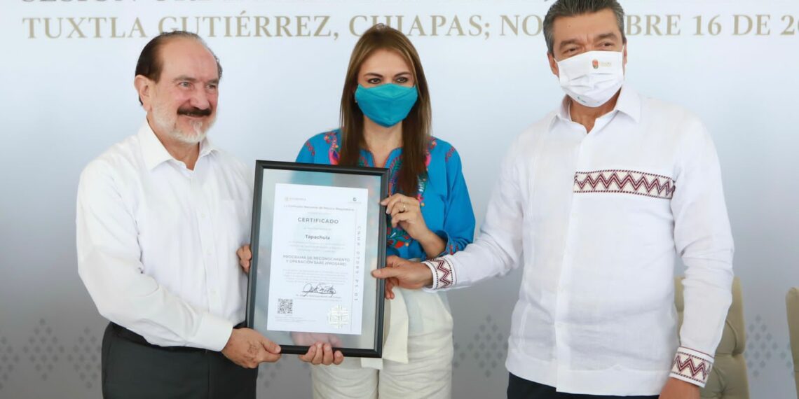 RECIBE TAPACHULA CERTIFICACIÓN DEL PROGRAMA PROSARE