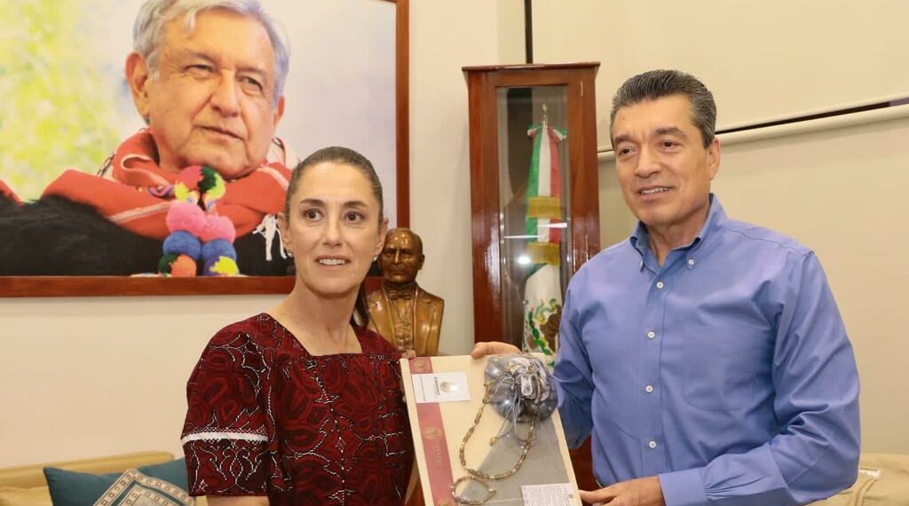 Rutilio Escandón y Claudia Sheinbaum refrendan compromiso para consolidar la Cuarta Transformación