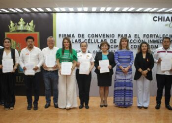 SIGNA ROSY URBINA CONVENIO PARA EL FORTALECIMIENTO DE CÉLULAS DE REACCIÓN INMEDIATA EN MUNICIPIOS CON ALERTA DE VIOLENCIA DE GÉNERO