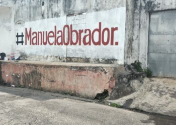 La presencia #ManuelaObrador en Tapachula se refleja en calles y avenidas de la ciudad.
