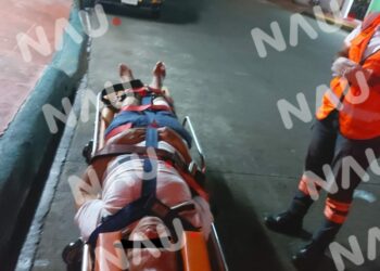 Septuagenario cae de un 3 metros de altura en su domicilio