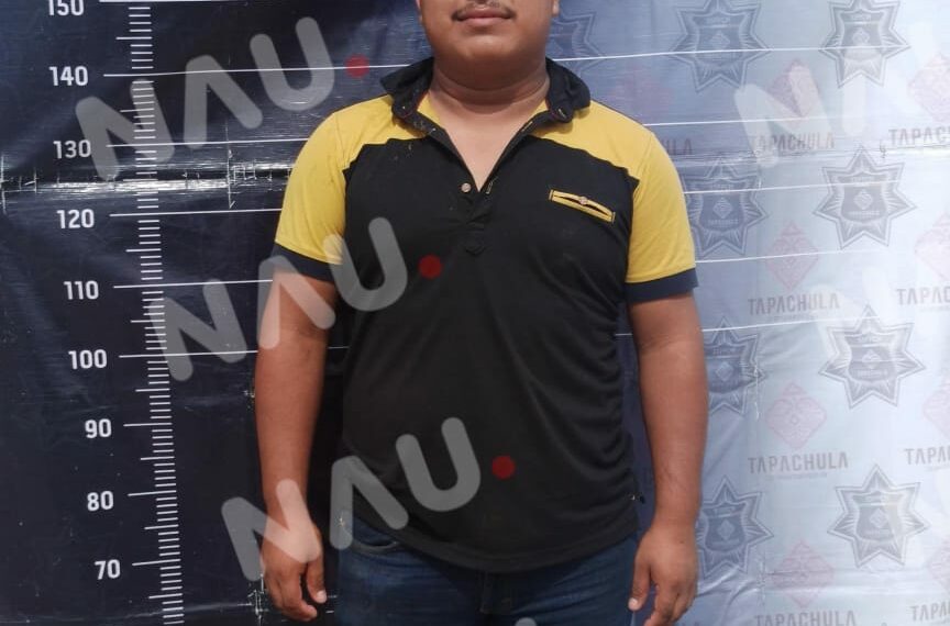 Sujeto detenido por golpear a su pareja sentimental en el primer cuadro de la ciudad.