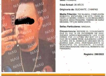 Asesinan a un joven de 26 años de edad en el municipio de Suchiate