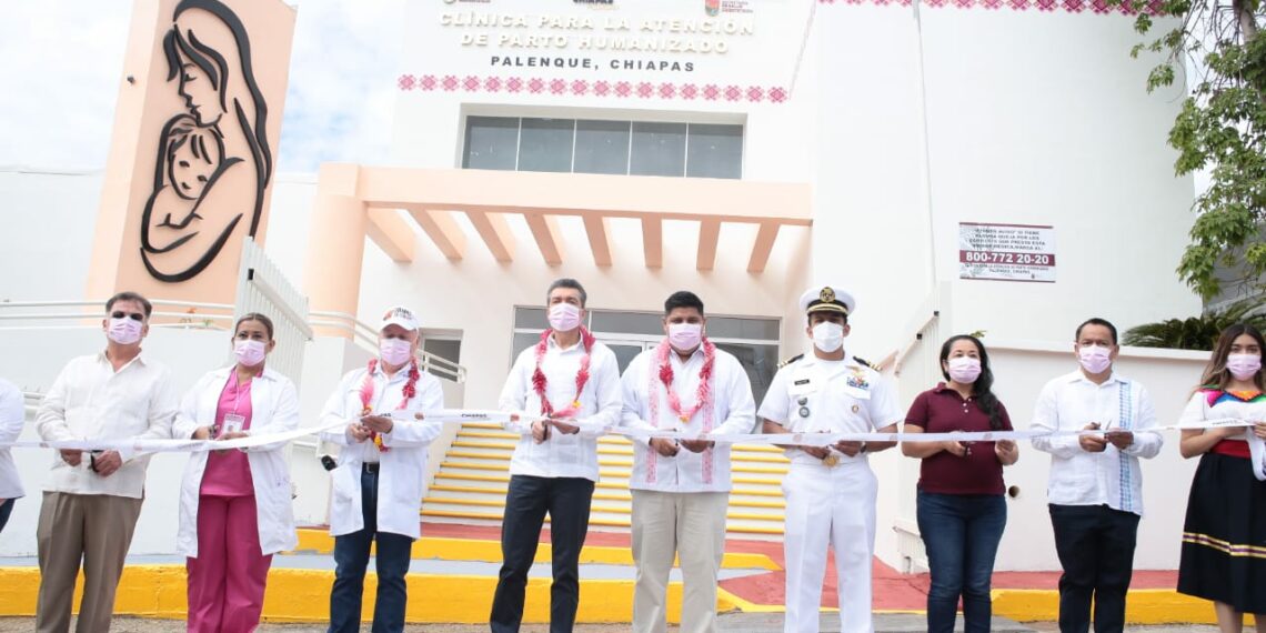 Rutilio Escandón inaugura cuarta Clínica para Atención de Parto Humanizado, ahora con sede en Palenque