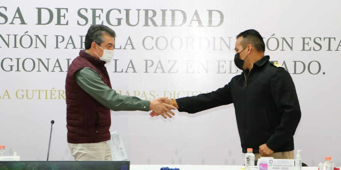 Destaca gobernador jornada de saldo blanco en delitos de alto impacto en Chiapas