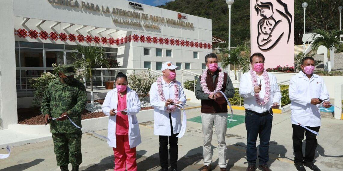 En Villaflores, inaugura Rutilio Escandón quinta Clínica para la Atención de Parto Humanizado de la entidad