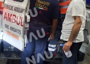 Migrante afgana resulta con lesiones en accidente