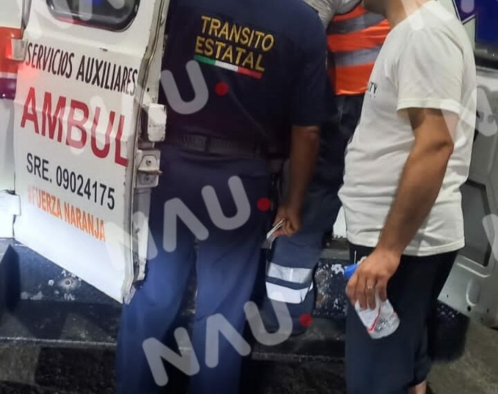 Migrante afgana resulta con lesiones en accidente