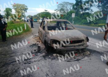 Se incendia un vehículo en Metapa