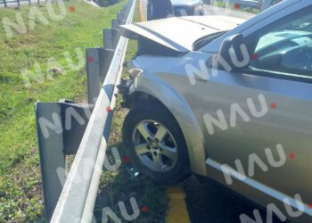 Solo daños deja accidente en Mapastepec