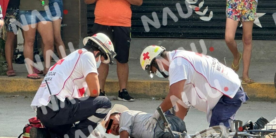 Vehículo atropella a sexagenario que iba en bicicleta