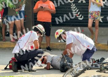 Vehículo atropella a sexagenario que iba en bicicleta