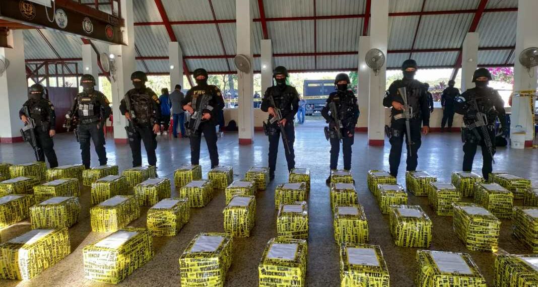 Droga que había salido de Honduras fue asegurada en Guatemala
