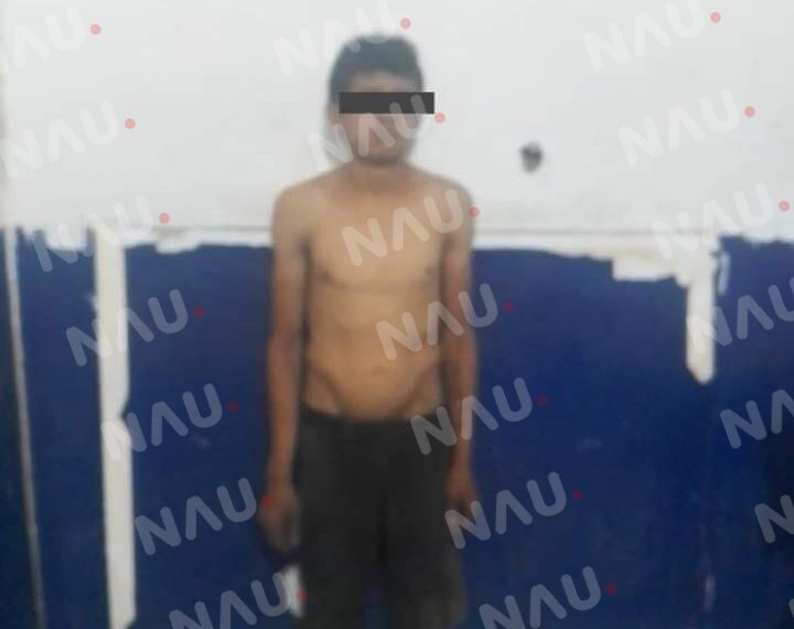 Detiene a presunto vendedor de droga en Huehuetán.