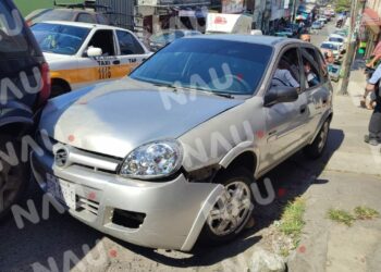 Choque deja solo daños menores