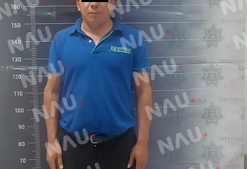 Detiene a sujeto acusado del delito de robo a comercio de bodega Aurrera el Patio