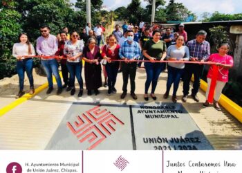 Ejidos y localidades de Unión Juárez, se fortalecen con la inauguración de dos importantes obras.