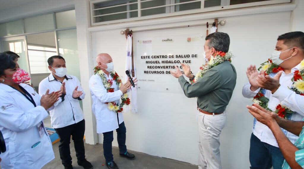 En Palenque, Rutilio Escandón inaugura reconversión del Centro de Salud Rural del ejido Miguel Hidalgo