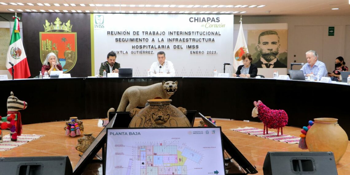 Rutilio Escandón y Zoé Robledo encabezan reunión de seguimiento en materia de infraestructura del IMSS