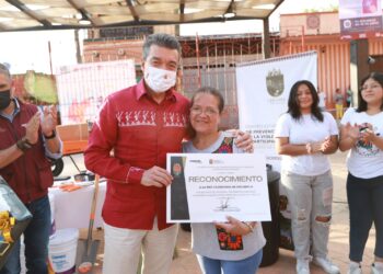 En Escuintla, Rutilio Escandón inaugura el Parque Público en el ejido El Triunfo