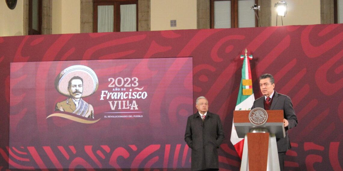 Rutilio Escandón participa en la Conferencia Mañanera encabezada por el presidente AMLO y le agradece el apoyo brindado a Chiapas