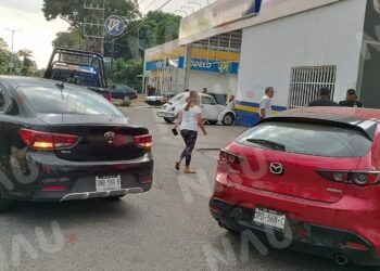 Solo daños materiales deja accidente