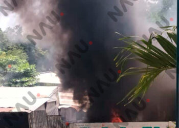 Le prendió fuego a un predio baldío