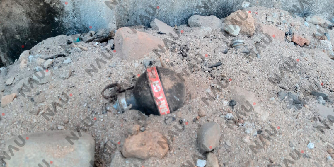 Localizan granada en Tonalá