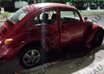 Motociclista lesionado en accidente