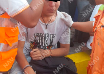 Grave dos personas que viajaban en una motocicleta