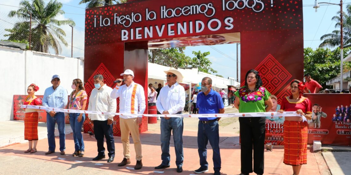 En Huixtla, Rutilio Escandón inaugura parque público y la Expo Feria Tradicional 2023