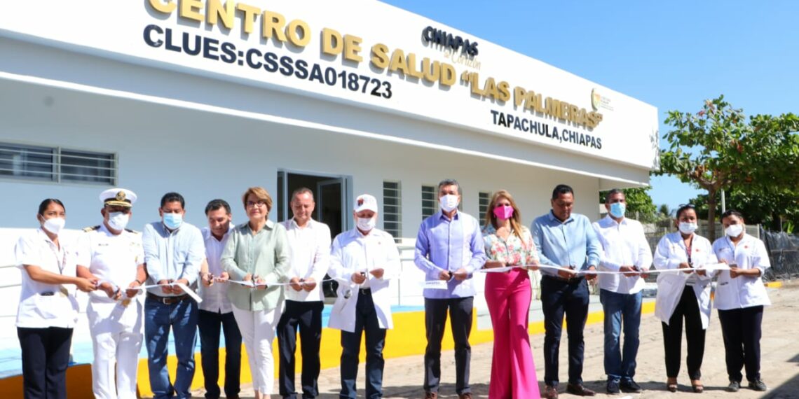 Inaugura Rutilio Escandón reconversión del Centro de Salud Las Palmeras, en Tapachula