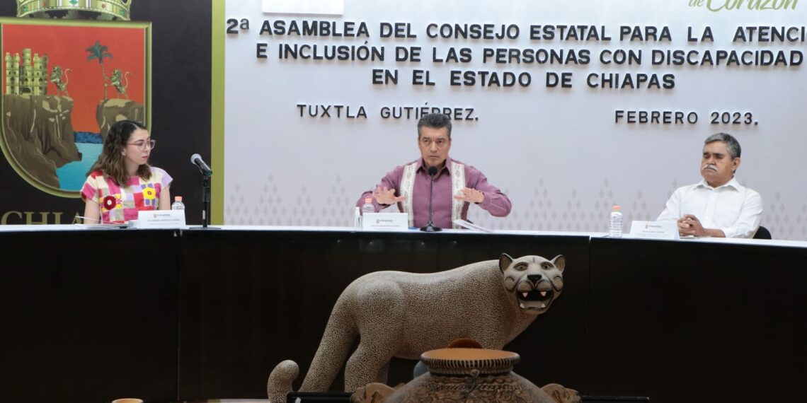 Encabeza Rutilio Escandón 2ª Asamblea del Consejo Estatal para la Atención e Inclusión de Personas con Discapacidad