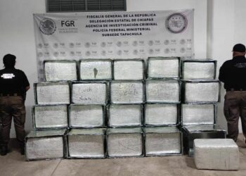 EN CATEO FGR ASEGURA MÁS DE 600 KILOS DE MARIHUANA EN CHIAPAS