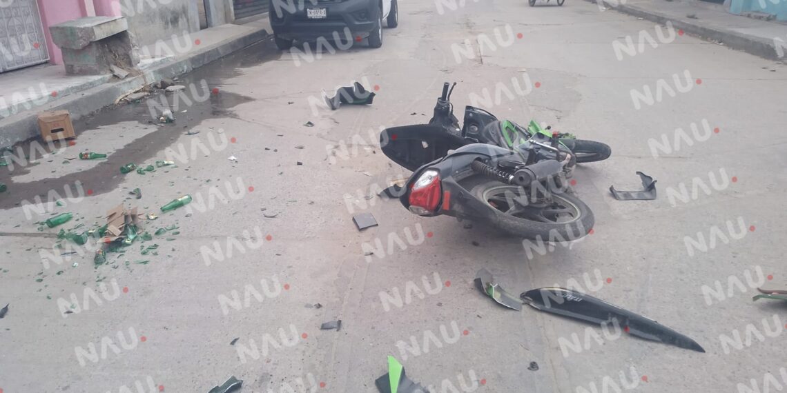 Chocan dos motocicletas