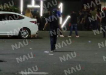 En una semana dos batallas campales entre guardias, meseros y parroquianos en el bar la original de plaza kafeto