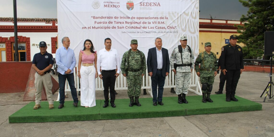 Grupo Interinstitucional fortalece acciones a través del Operativo Fuerza de Tarea Regional de la Séptima Región Militar en San Cristóbal de Las Casas
